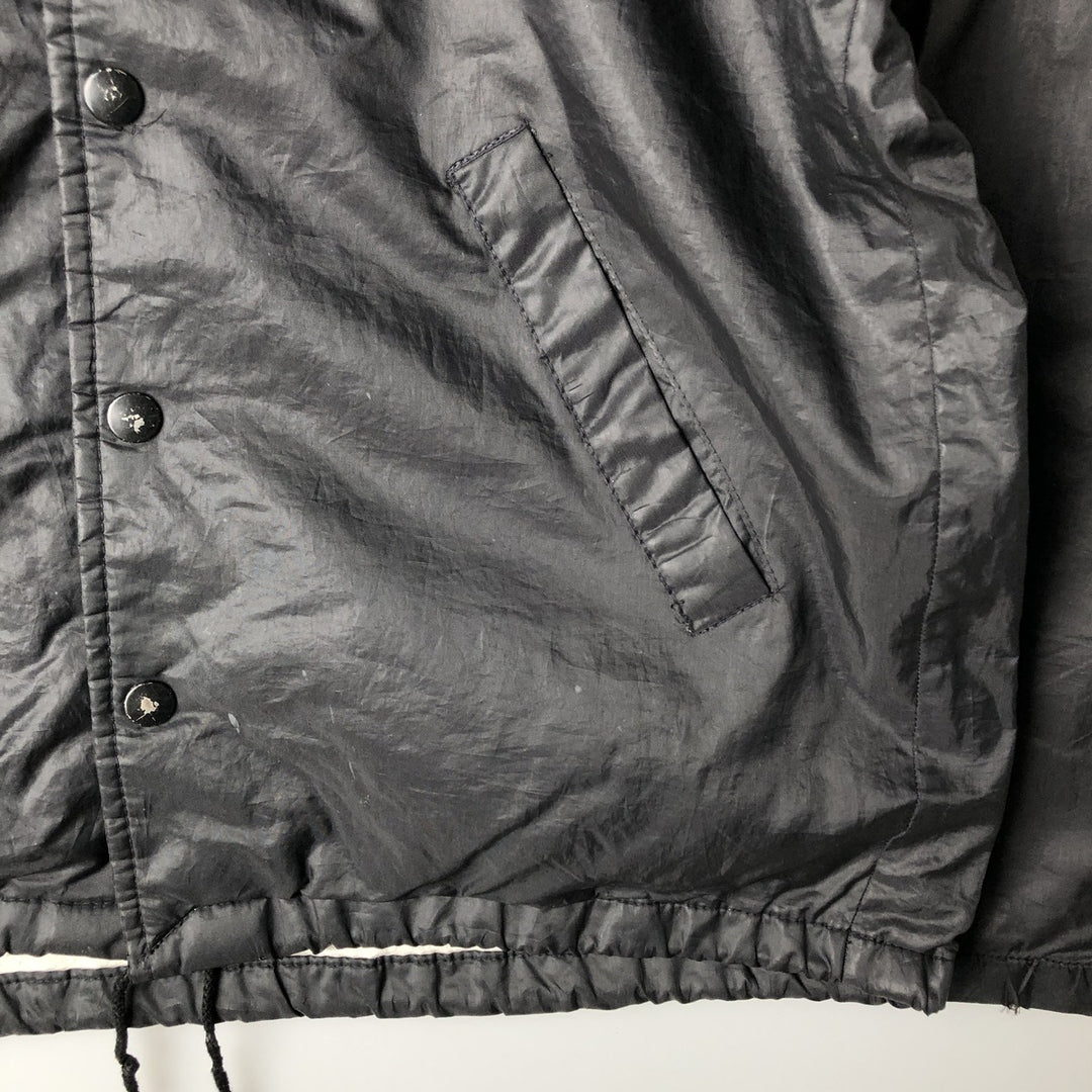 1970'S Champion Coach Jacket with Back Print, College Runner's Tag, Men's Size L unclear black type Vintage Second Hand