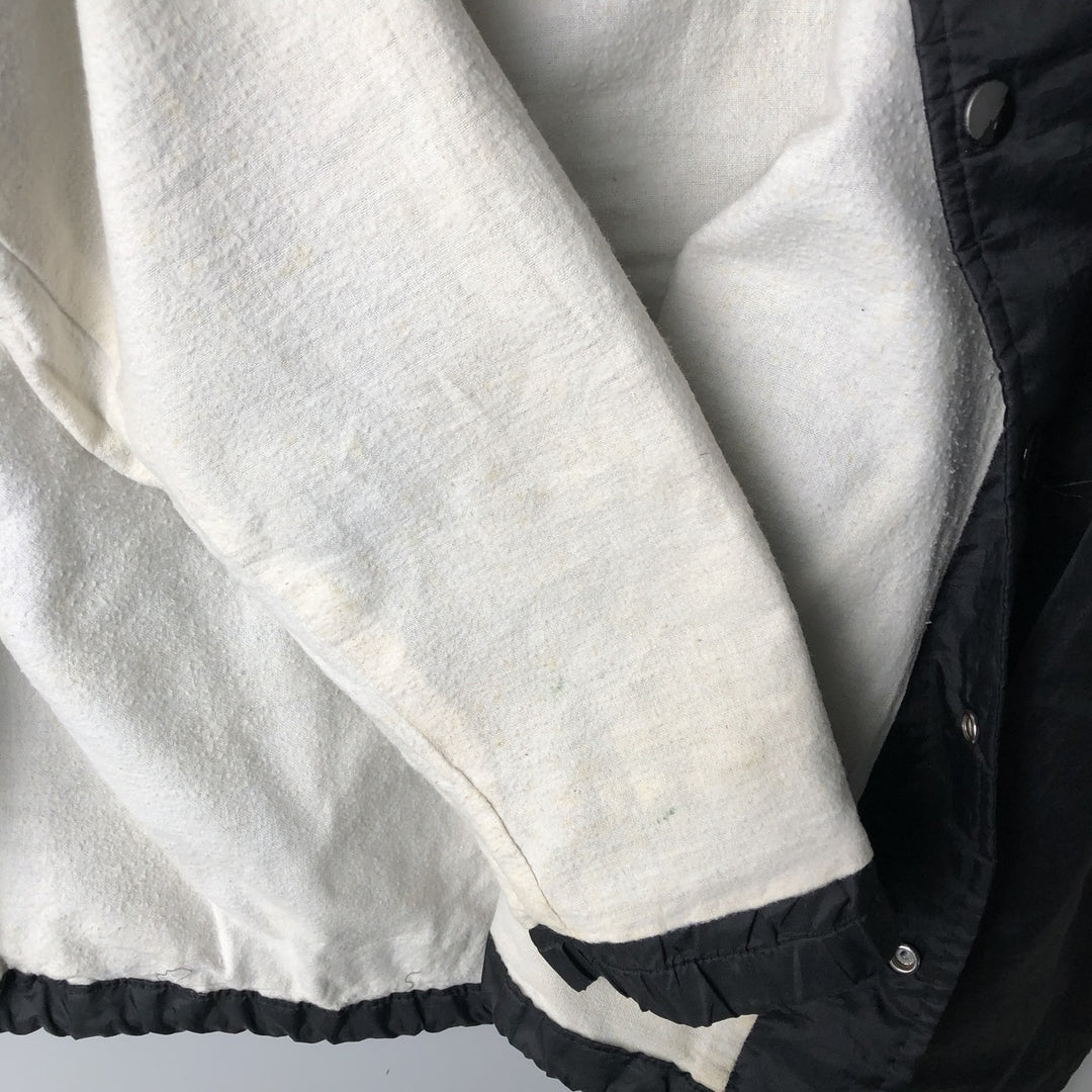 1970'S Champion Coach Jacket with Back Print, College Runner's Tag, Men's Size L unclear black type Vintage Second Hand