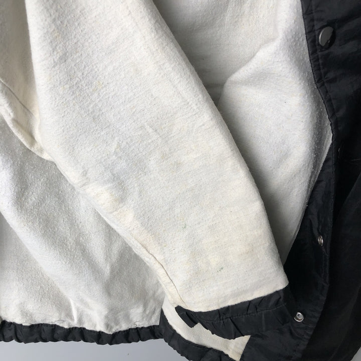 1970'S Champion Coach Jacket with Back Print, College Runner's Tag, Men's Size L unclear black type Vintage Second Hand