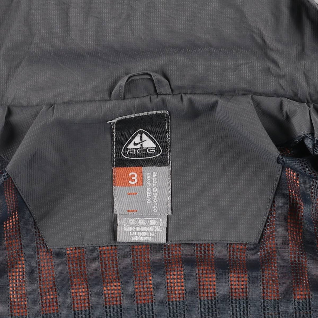 90s-00'S Nike ACG Windbreaker, Men's XXL polyester gray type Vintage Second Hand