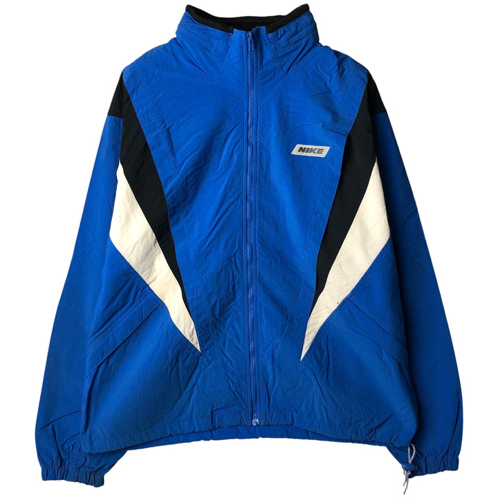 Vintage 90'S Nike silver tag windbreaker, men's size XL unclear blue type Vintage Second Hand