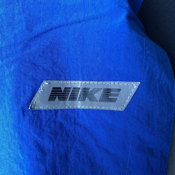 Vintage 90'S Nike silver tag windbreaker, men's size XL unclear blue type Vintage Second Hand