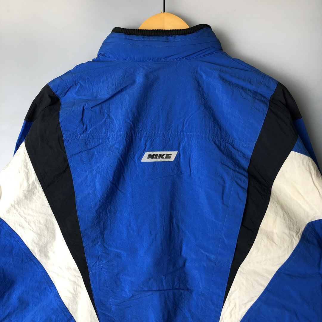 Vintage 90'S Nike silver tag windbreaker, men's size XL unclear blue type Vintage Second Hand