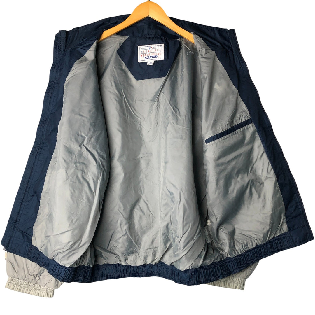 Vintage 1990'S Starter MLB New York Yankees Nylon Jacket, Men's Size XL Polyurethane Coated Nylon navy blue type Vintage Second Hand