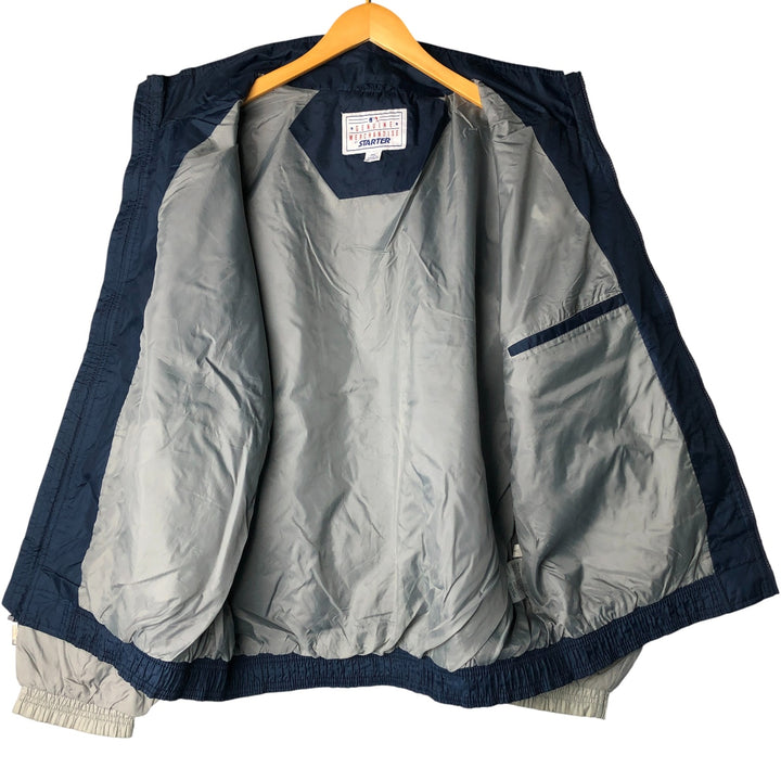 Vintage 1990'S Starter MLB New York Yankees Nylon Jacket, Men's Size XL Polyurethane Coated Nylon navy blue type Vintage Second Hand