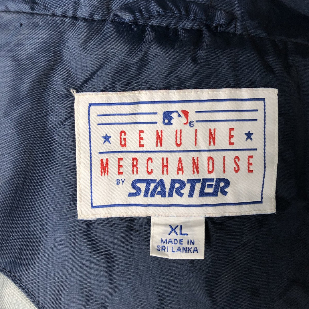 Vintage 1990'S Starter MLB New York Yankees Nylon Jacket, Men's Size XL Polyurethane Coated Nylon navy blue type Vintage Second Hand