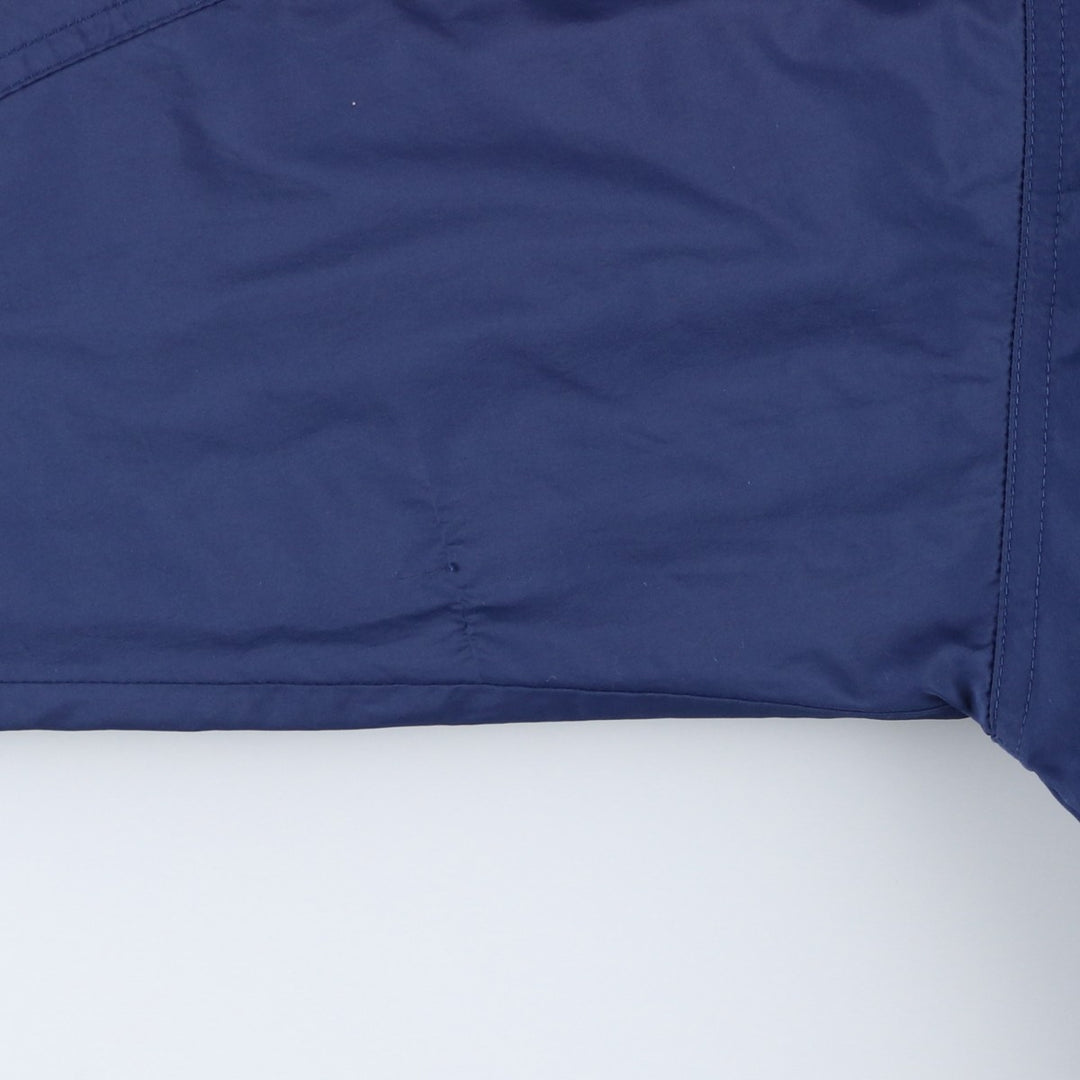 Vintage 90'S adidas hooded half-zip warm-up pullover, men's size L polyester navy blue type Vintage Second Hand