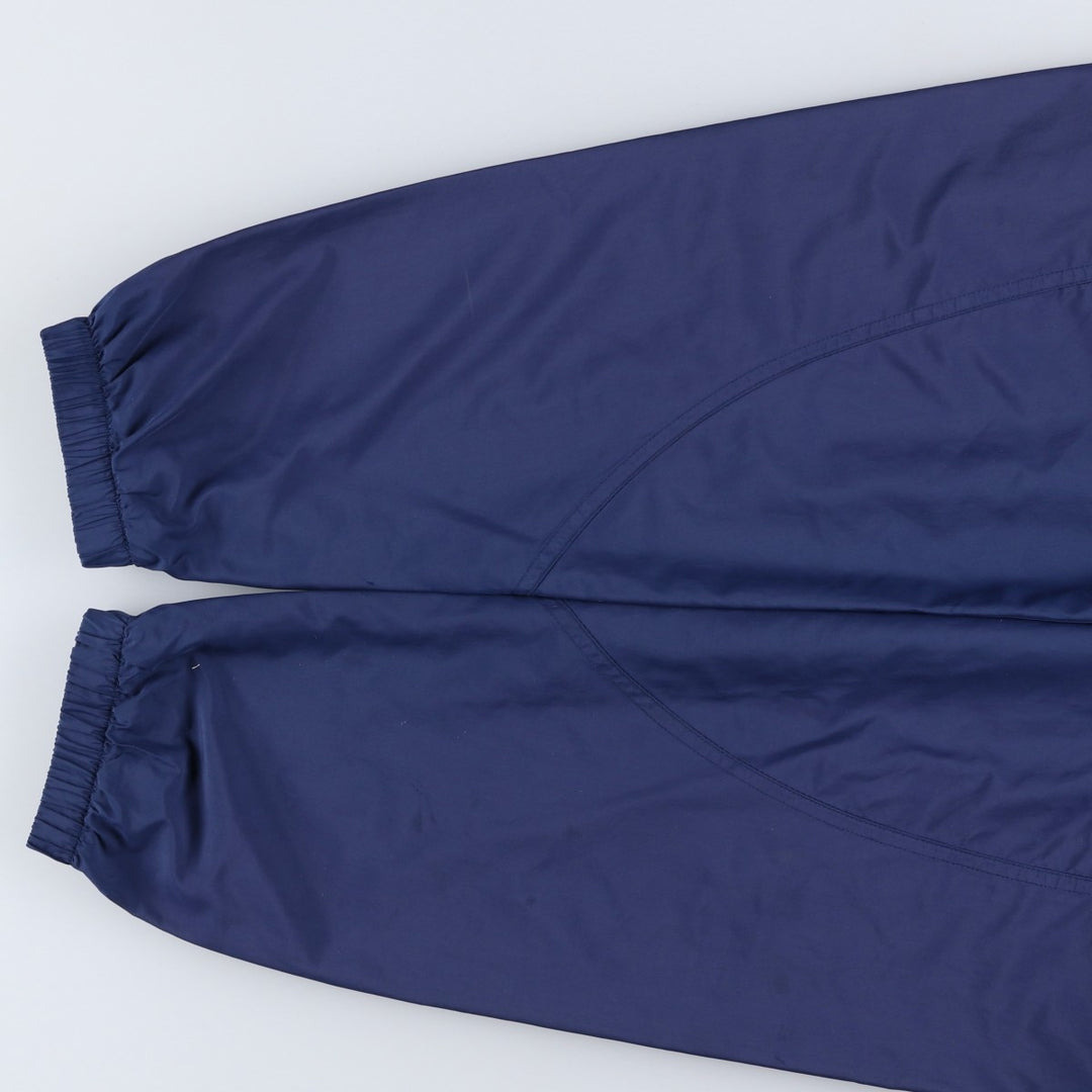 Vintage 90'S adidas hooded half-zip warm-up pullover, men's size L polyester navy blue type Vintage Second Hand