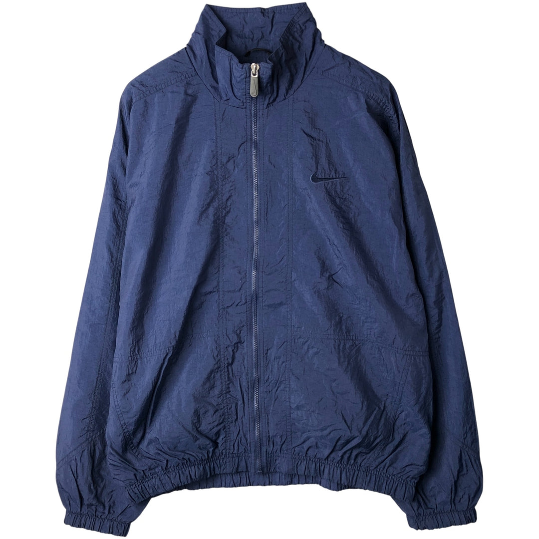 90'S Nike NIKE Nylon Jacket Men's Size L Vintage Nylon navy blue type Vintage Second Hand