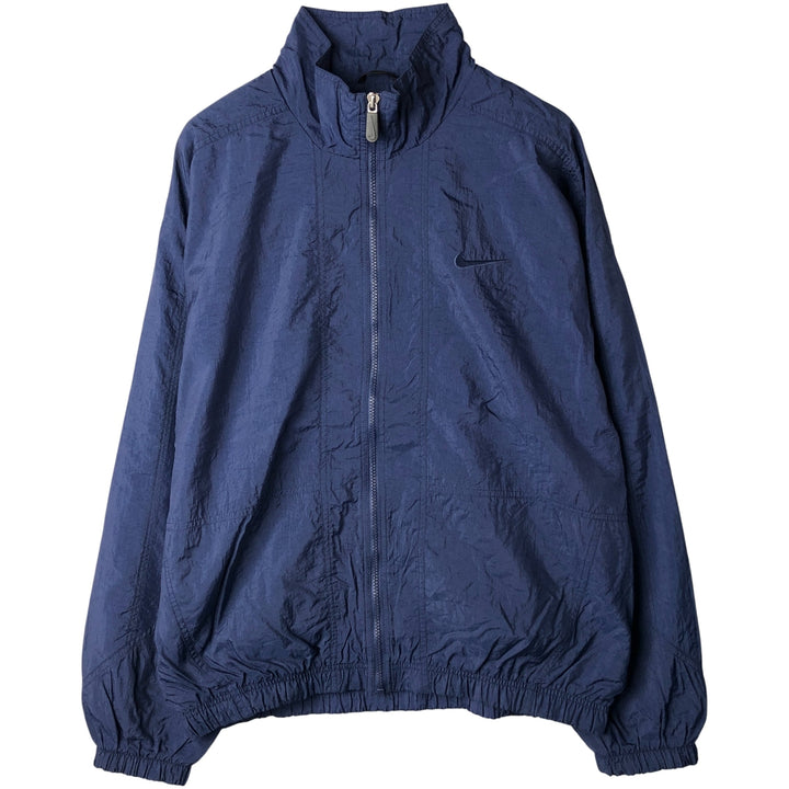 90'S Nike NIKE Nylon Jacket Men's Size L Vintage Nylon navy blue type Vintage Second Hand