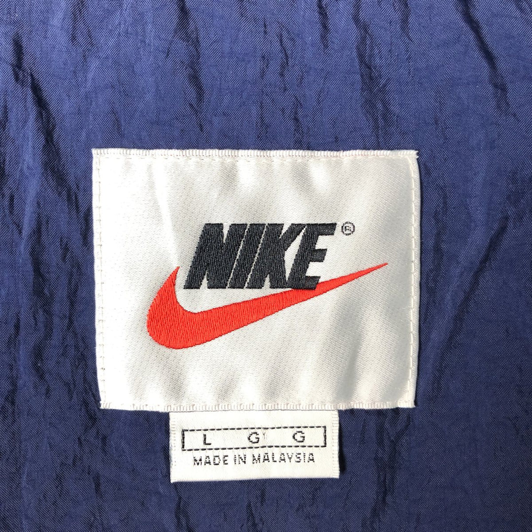 90'S Nike NIKE Nylon Jacket Men's Size L Vintage Nylon navy blue type Vintage Second Hand