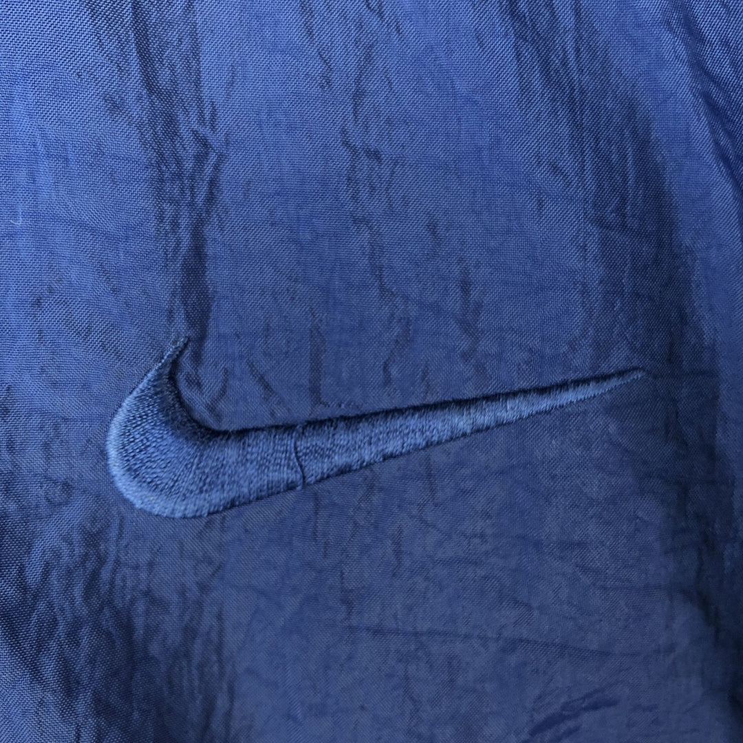 90'S Nike NIKE Nylon Jacket Men's Size L Vintage Nylon navy blue type Vintage Second Hand