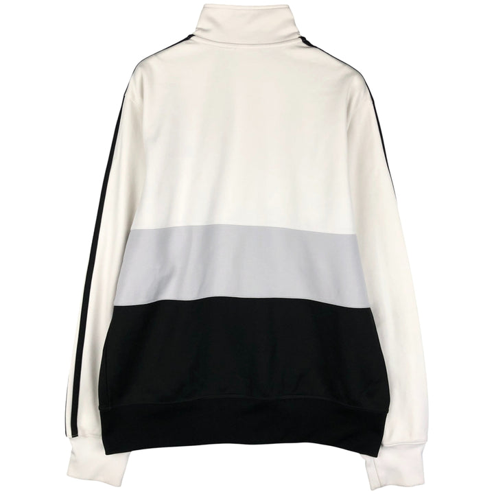 00'S adidas jersey track jacket, men's size L cotton white type Vintage Second Hand