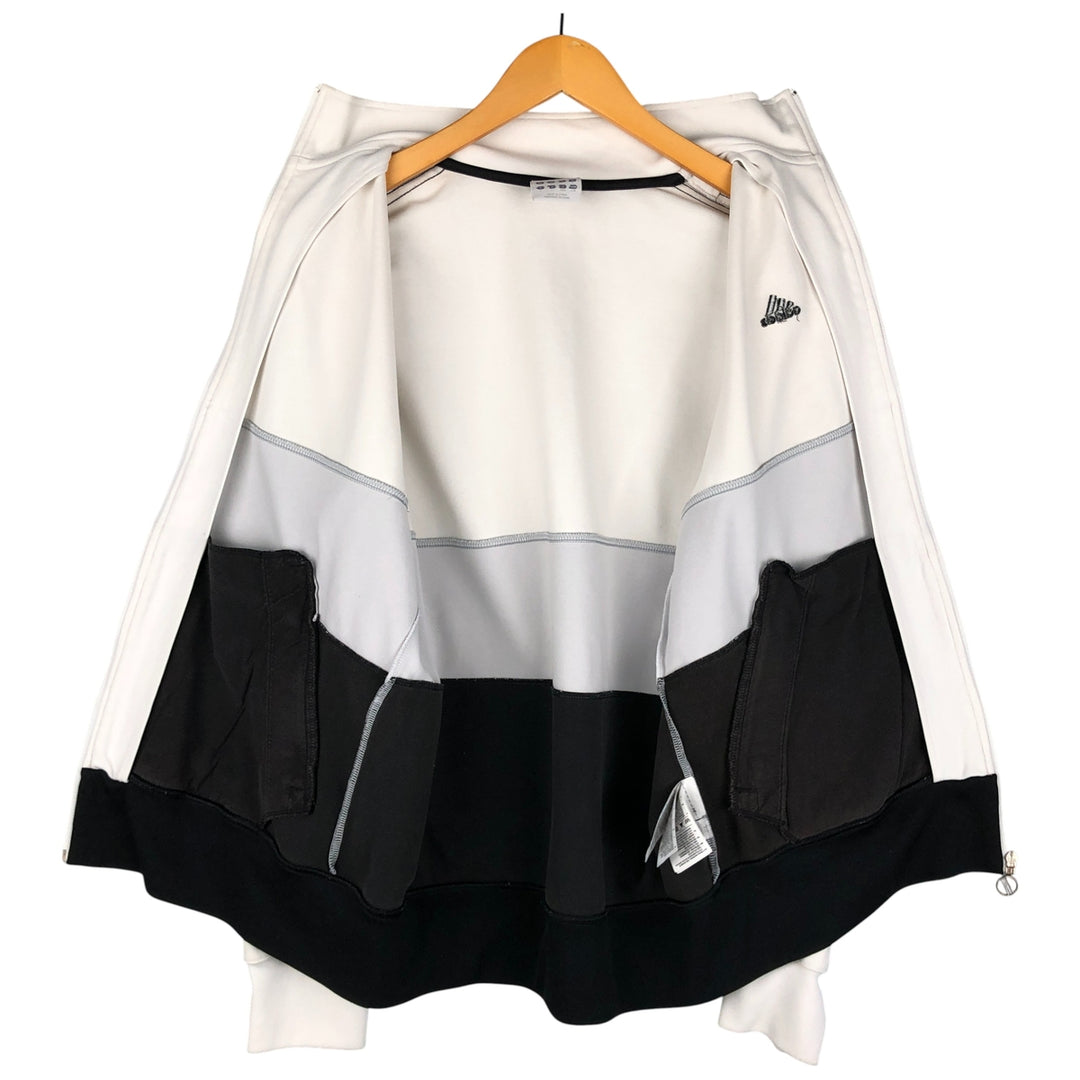 00'S adidas jersey track jacket, men's size L cotton white type Vintage Second Hand
