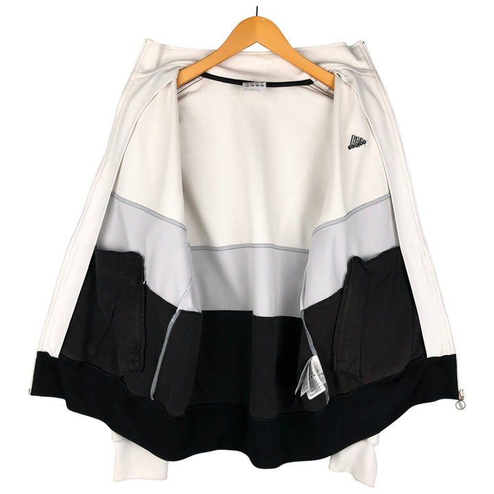 00'S adidas jersey track jacket, men's size L cotton white type Vintage Second Hand