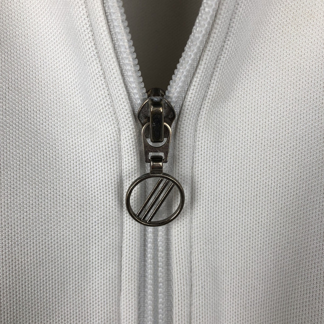 00'S adidas jersey track jacket, men's size L cotton white type Vintage Second Hand