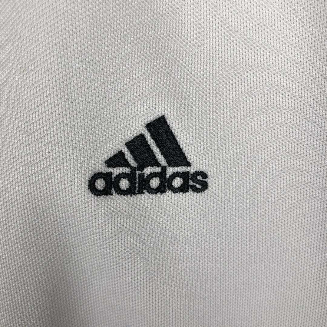00'S adidas jersey track jacket, men's size L cotton white type Vintage Second Hand