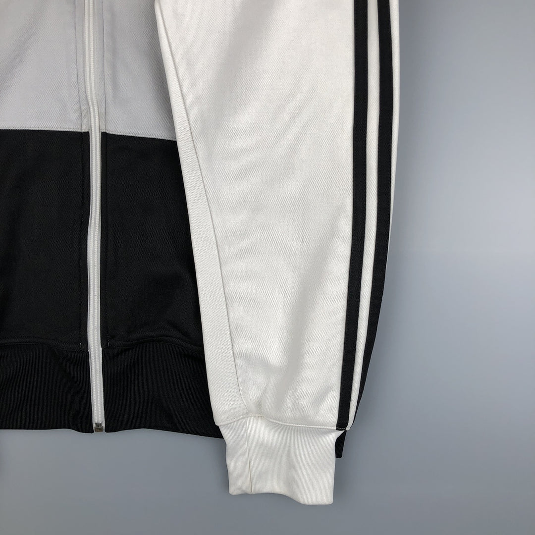 00'S adidas jersey track jacket, men's size L cotton white type Vintage Second Hand