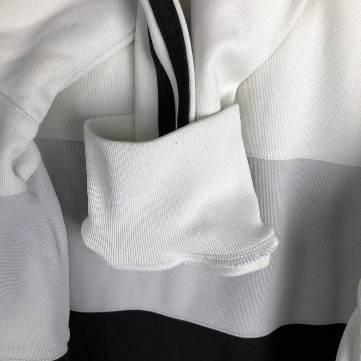 00'S adidas jersey track jacket, men's size L cotton white type Vintage Second Hand