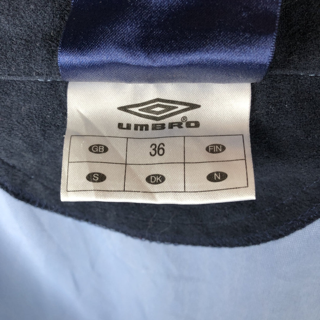 2000'S Umbro Velour Jersey Track Jacket, Men's Size Small polyester Blue type light blue Vintage Second Hand