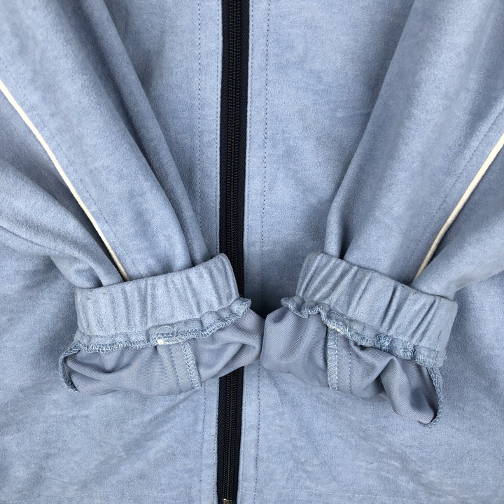 2000'S Umbro Velour Jersey Track Jacket, Men's Size Small polyester Blue type light blue Vintage Second Hand