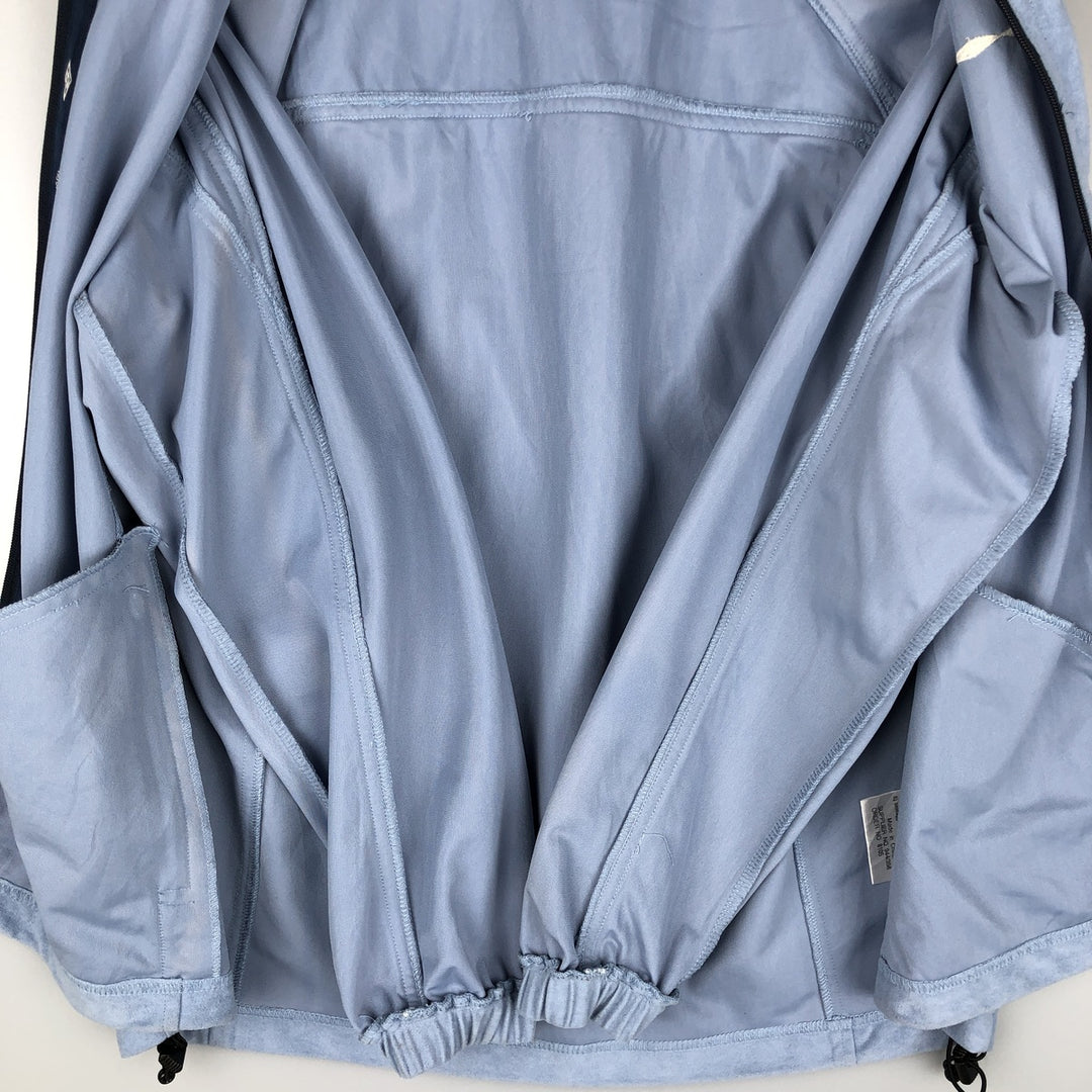 2000'S Umbro Velour Jersey Track Jacket, Men's Size Small polyester Blue type light blue Vintage Second Hand