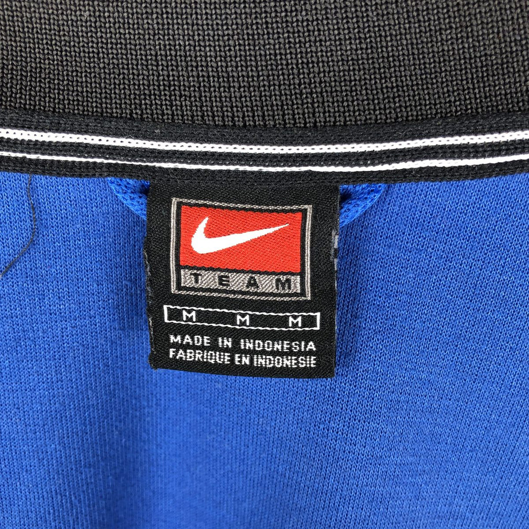 2000'S Nike Team Jersey Track Jacket, Men's Size Medium polyester blue type Vintage Second Hand
