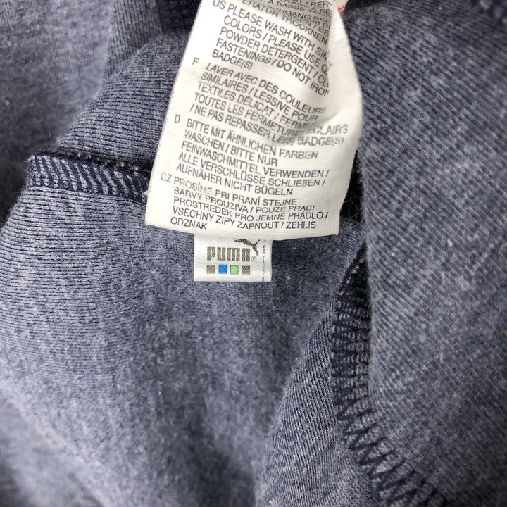 90s-00'S Puma Back Logo Jersey Track Jacket, Men's Size Medium, Vintage polyester navy blue type Vintage Second Hand