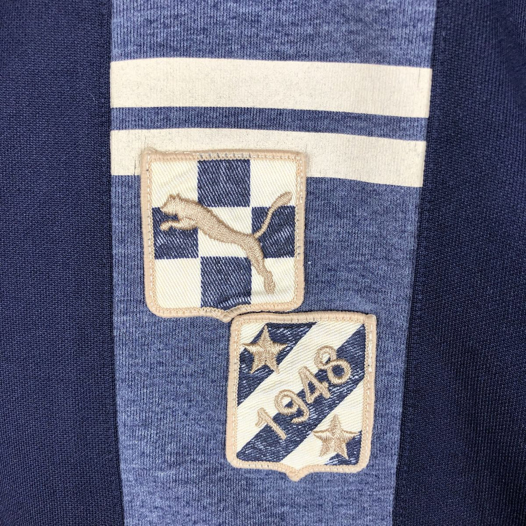 90s-00'S Puma Back Logo Jersey Track Jacket, Men's Size Medium, Vintage polyester navy blue type Vintage Second Hand