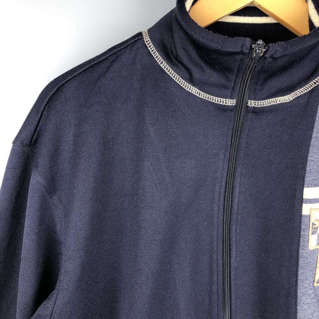 90s-00'S Puma Back Logo Jersey Track Jacket, Men's Size Medium, Vintage polyester navy blue type Vintage Second Hand