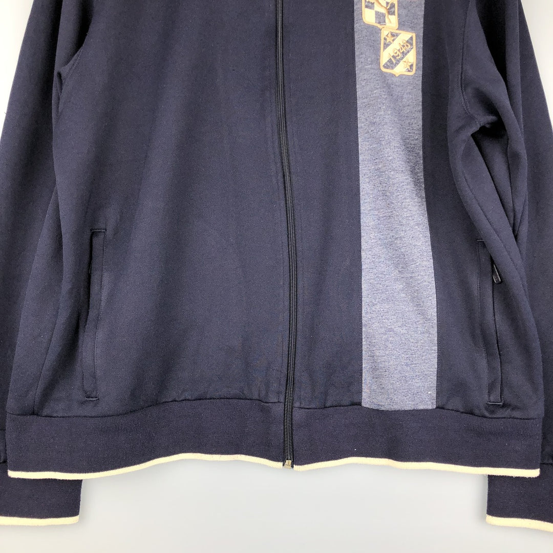 90s-00'S Puma Back Logo Jersey Track Jacket, Men's Size Medium, Vintage polyester navy blue type Vintage Second Hand