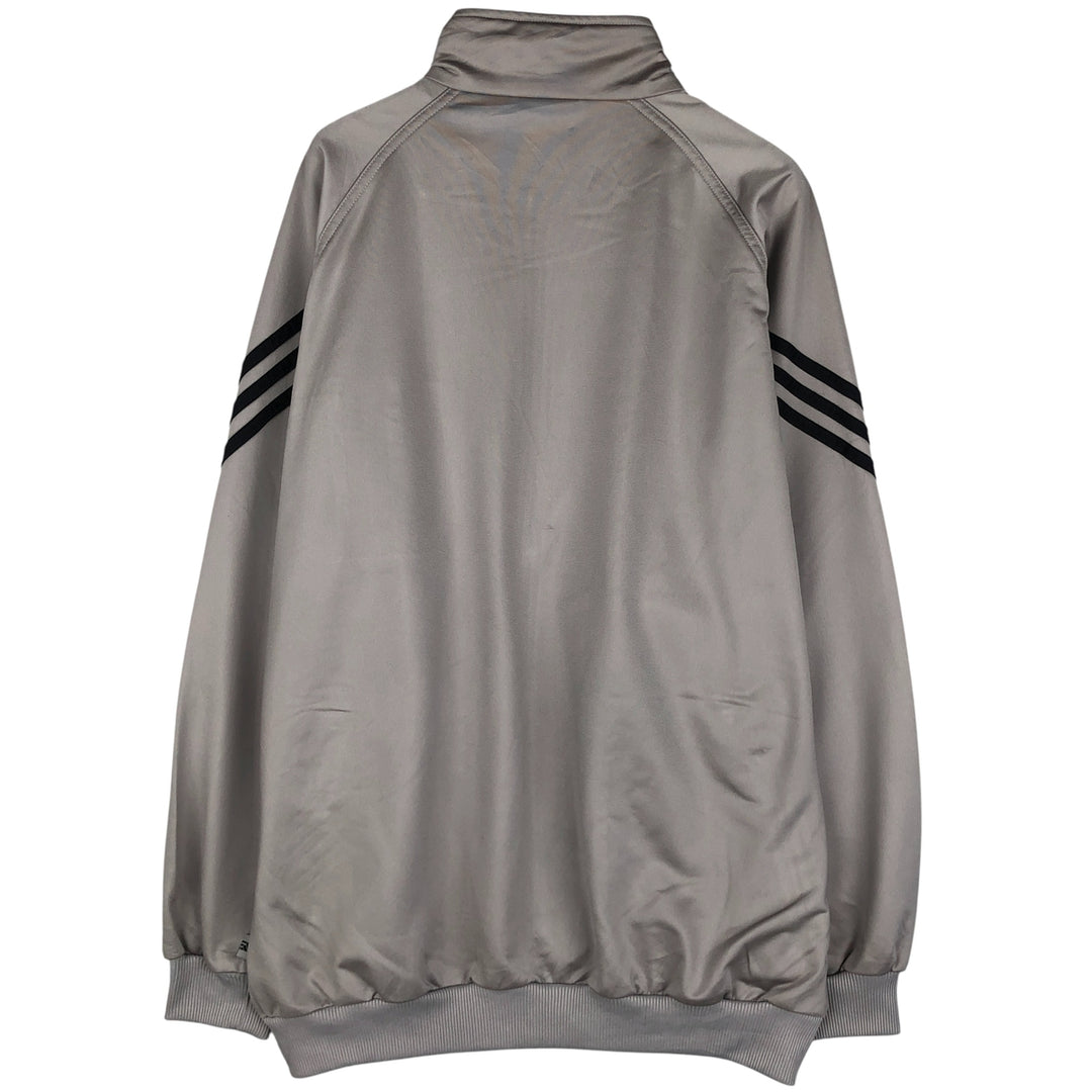 00'S adidas jersey track jacket, men's XL size polyester gray type Vintage Second Hand