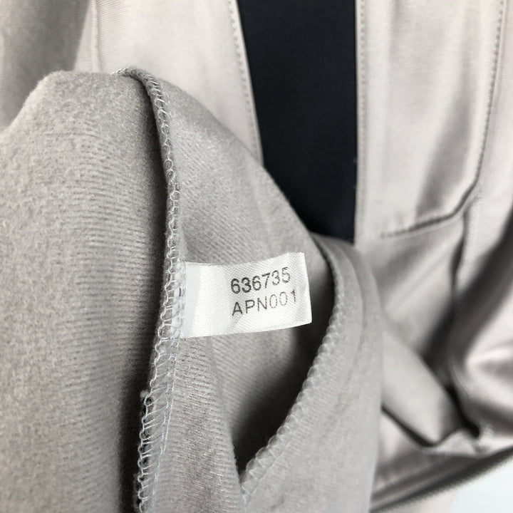 00'S adidas jersey track jacket, men's XL size polyester gray type Vintage Second Hand