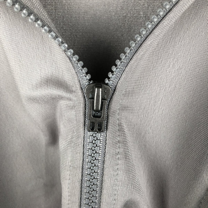 00'S adidas jersey track jacket, men's XL size polyester gray type Vintage Second Hand