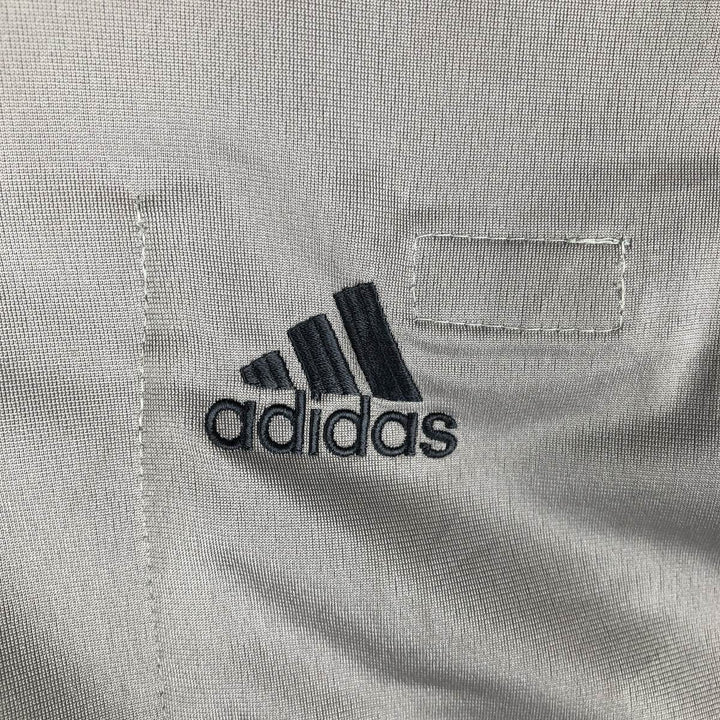 00'S adidas jersey track jacket, men's XL size polyester gray type Vintage Second Hand