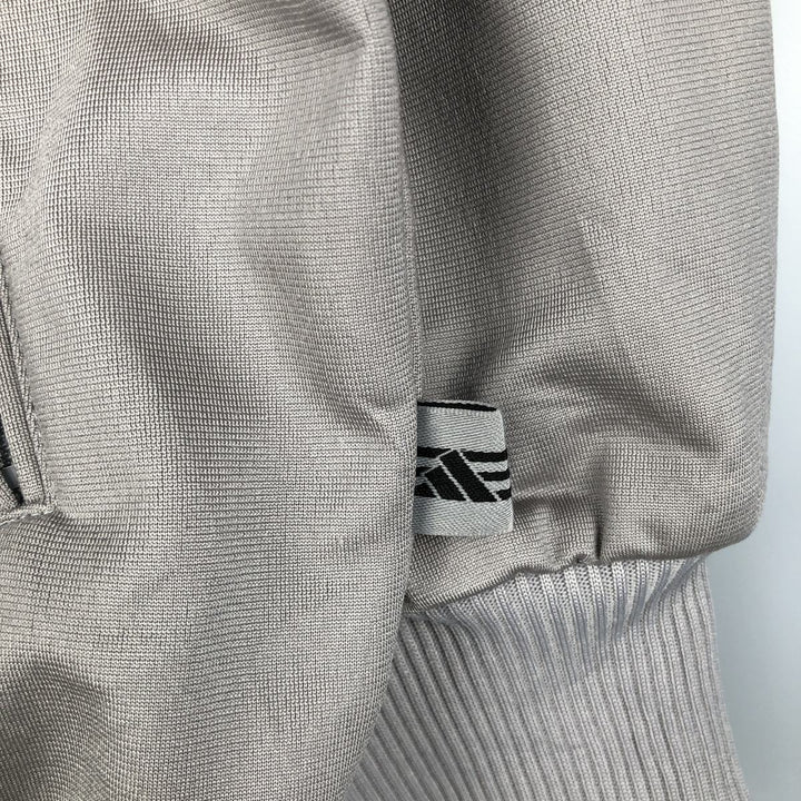 00'S adidas jersey track jacket, men's XL size polyester gray type Vintage Second Hand