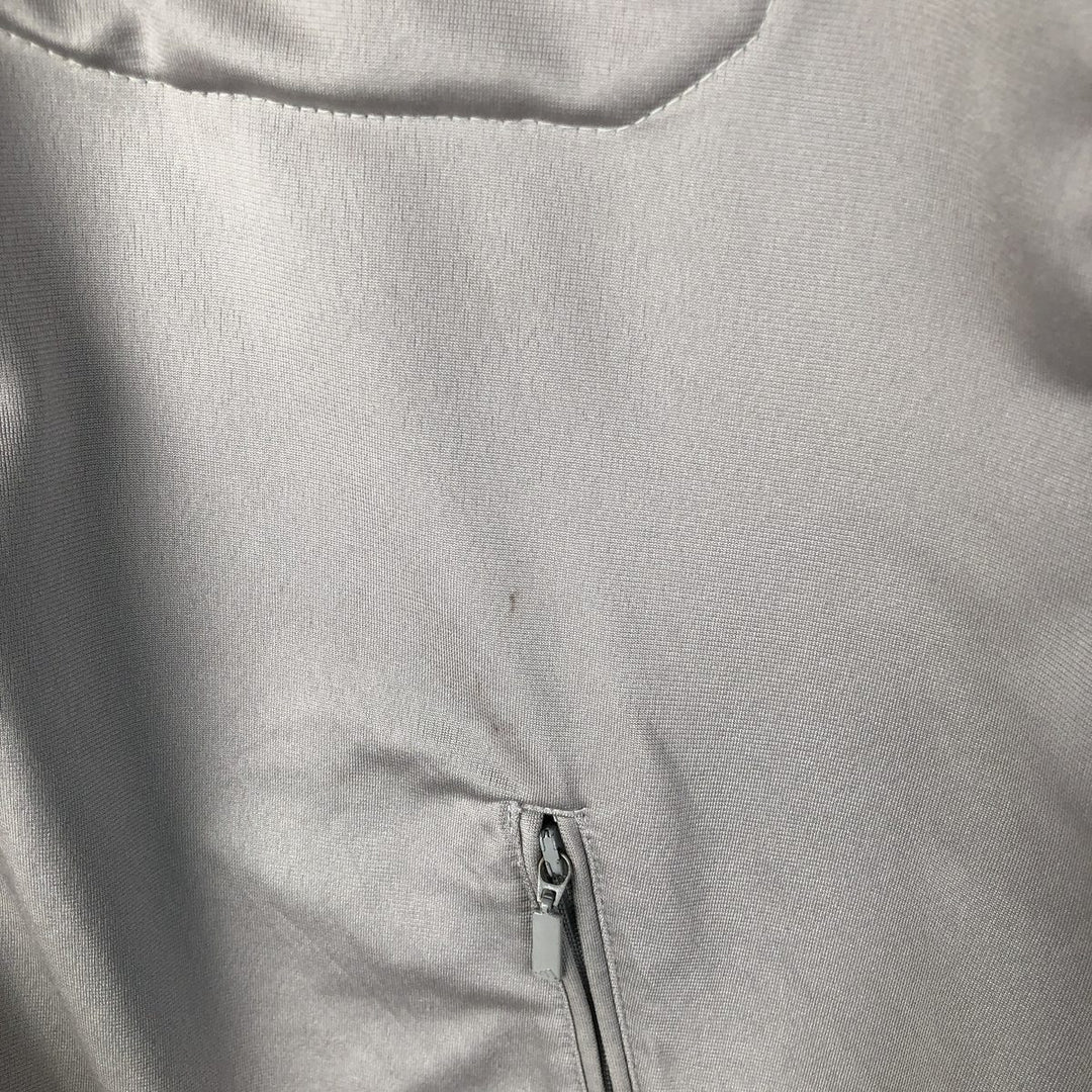 00'S adidas jersey track jacket, men's XL size polyester gray type Vintage Second Hand