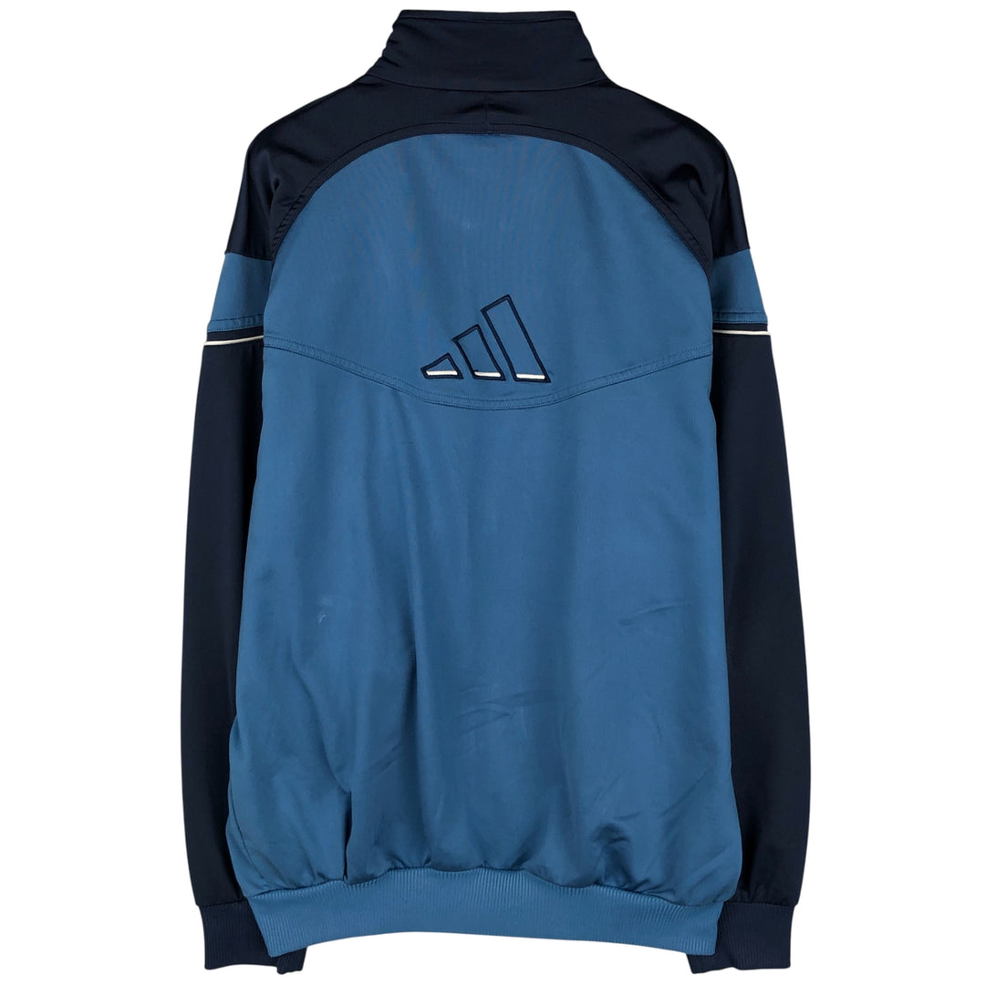 00'S adidas back logo jersey track jacket men's size M polyester blue type Vintage Second Hand