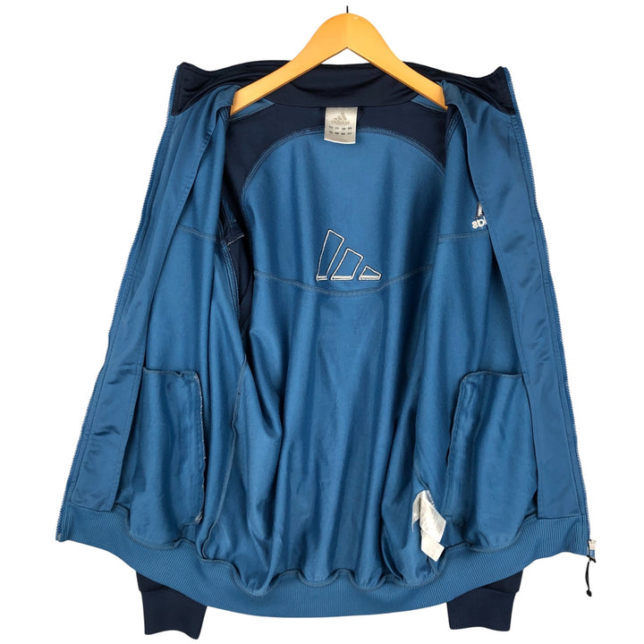 00'S adidas back logo jersey track jacket men's size M polyester blue type Vintage Second Hand