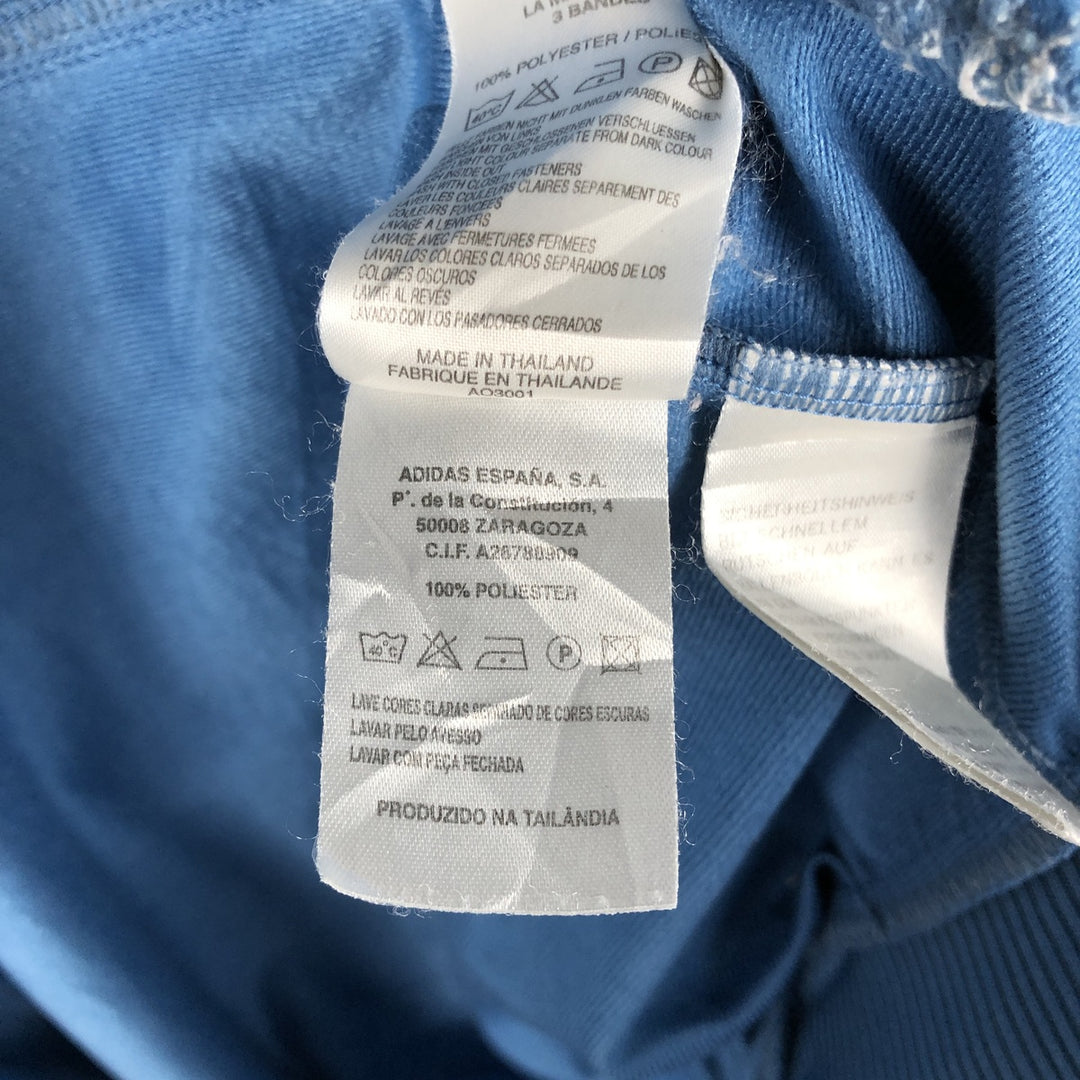 00'S adidas back logo jersey track jacket men's size M polyester blue type Vintage Second Hand