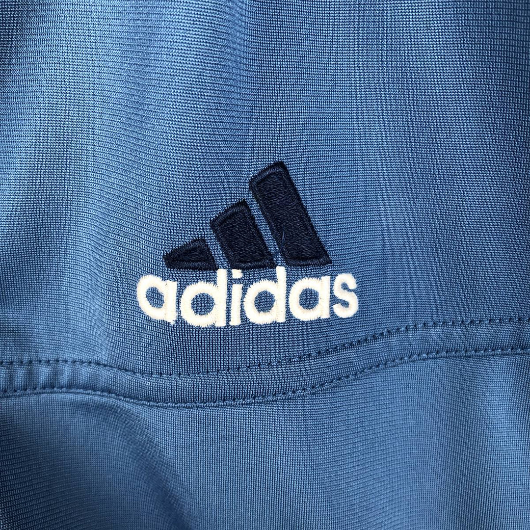 00'S adidas back logo jersey track jacket men's size M polyester blue type Vintage Second Hand