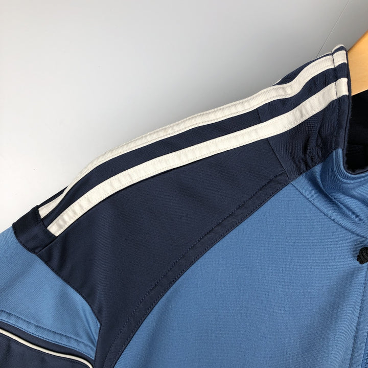00'S adidas back logo jersey track jacket men's size M polyester blue type Vintage Second Hand