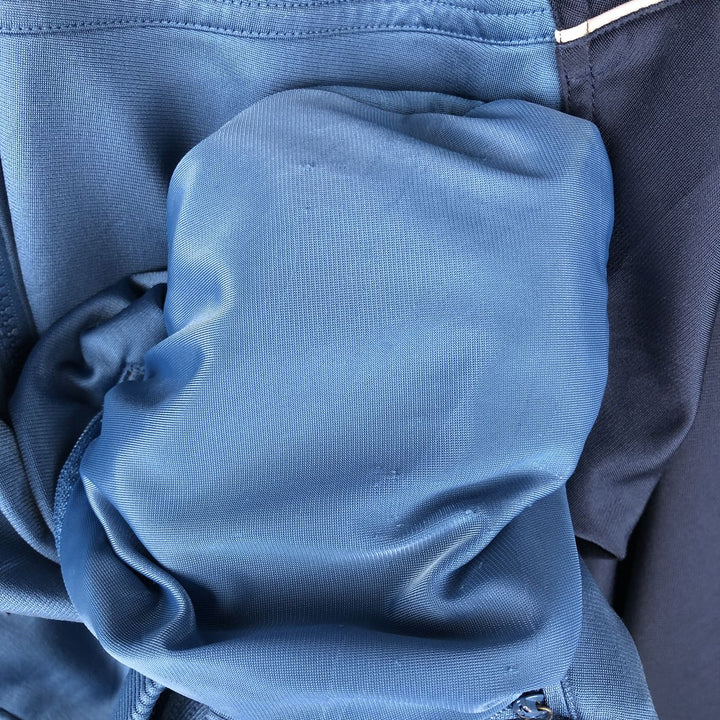 00'S adidas back logo jersey track jacket men's size M polyester blue type Vintage Second Hand