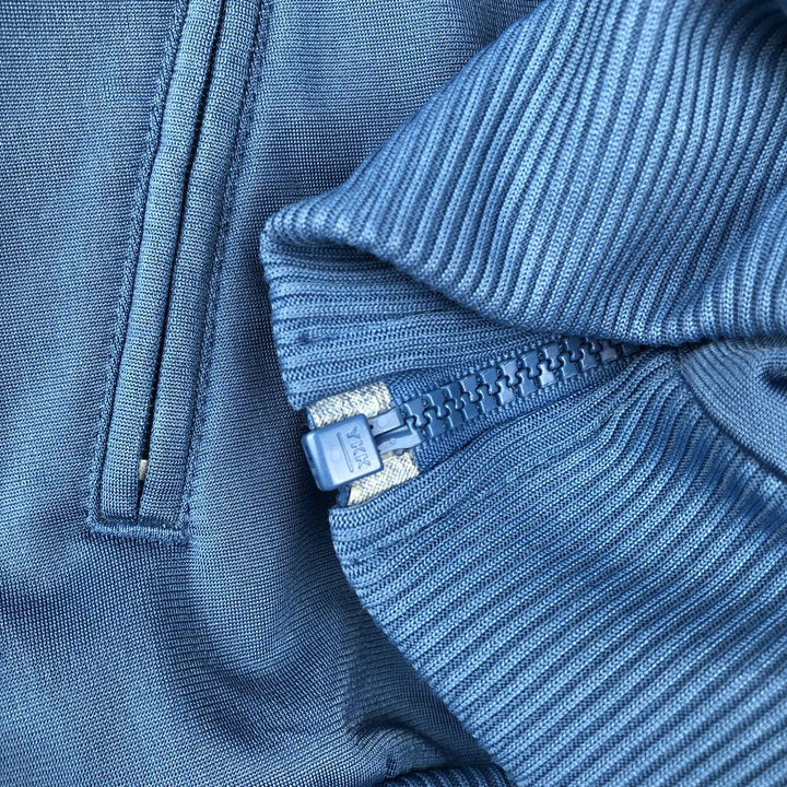 00'S adidas back logo jersey track jacket men's size M polyester blue type Vintage Second Hand