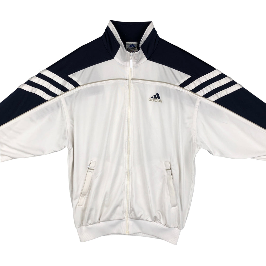 00'S adidas back logo jersey track jacket men's size M polyester white type Vintage Second Hand