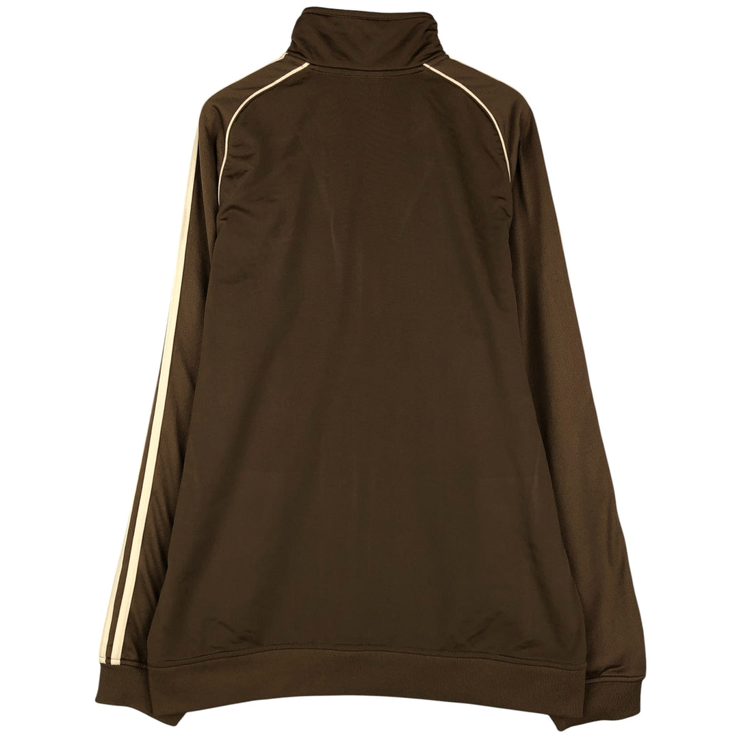 00'S adidas jersey track jacket, men's size L polyester brown type Vintage Second Hand