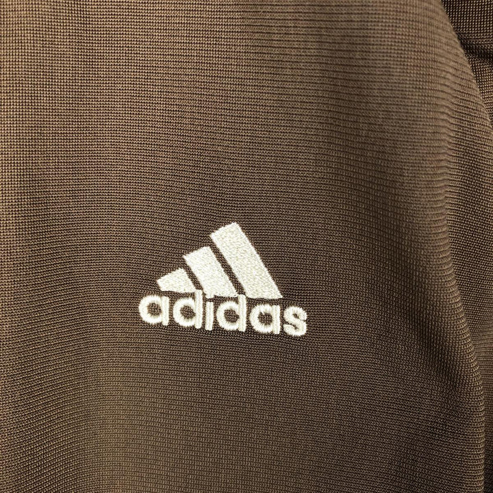 00'S adidas jersey track jacket, men's size L polyester brown type Vintage Second Hand