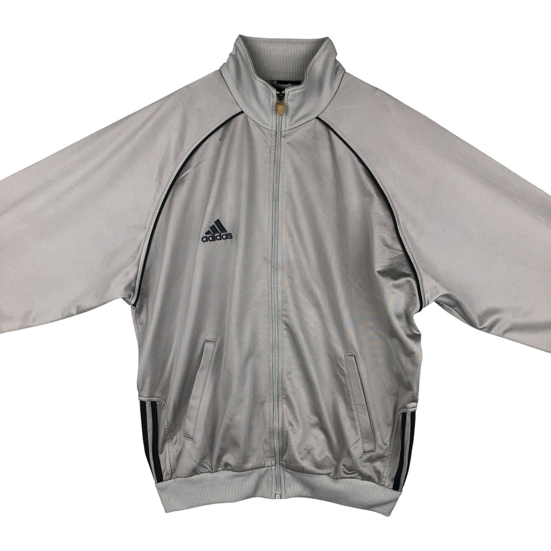 00'S adidas jersey track jacket, men's size L polyester gray type Vintage Second Hand