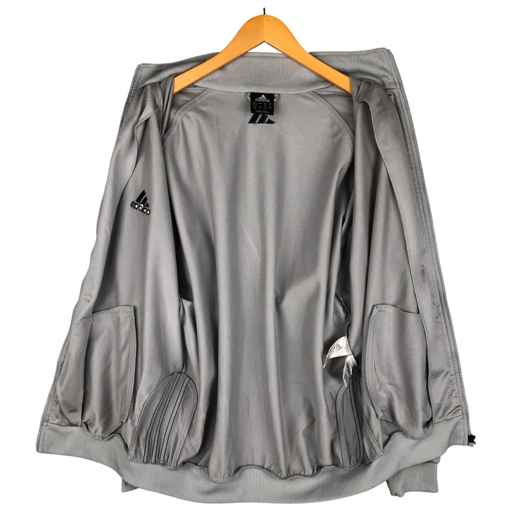 00'S adidas jersey track jacket, men's size L polyester gray type Vintage Second Hand