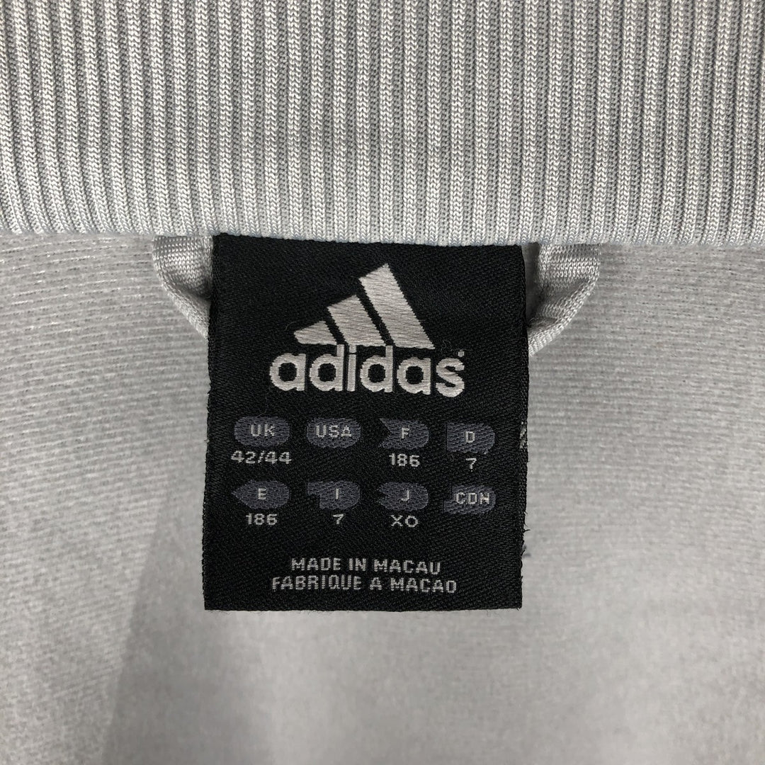 00'S adidas jersey track jacket, men's size L polyester gray type Vintage Second Hand